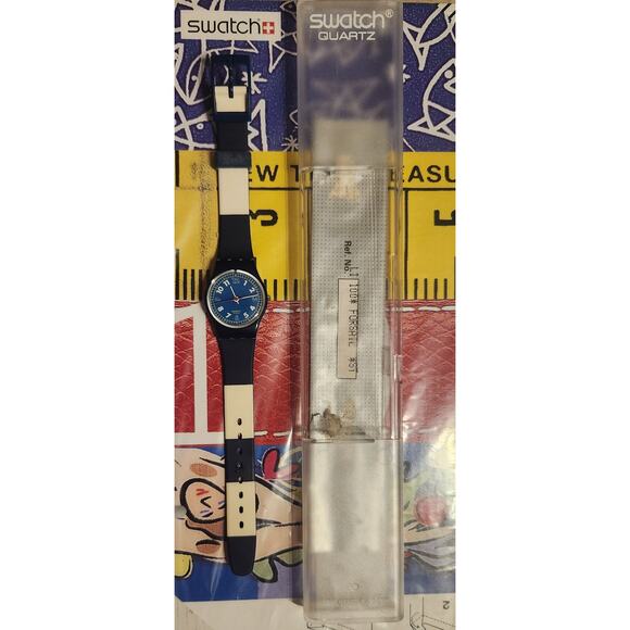 Swatch watch FORSAIL LI100 1990 Standard Ladies New old stock - Picture 2 of 7